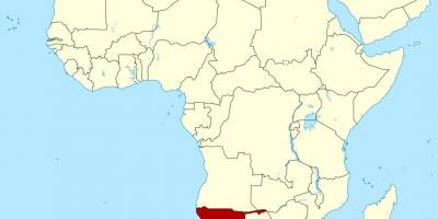 Mapa de Namíbia, àfrica